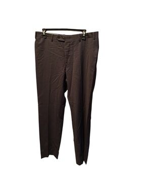 Canali Men's Wool Suit Pants in Black 34x31